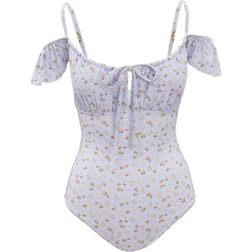 Maise One Piece in Blue Ditsy Floral