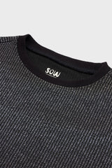 Cropped Glitter Ribbed T-Shirt