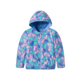 Reversible Color-Changing Puffer Jacket | Blue Floral