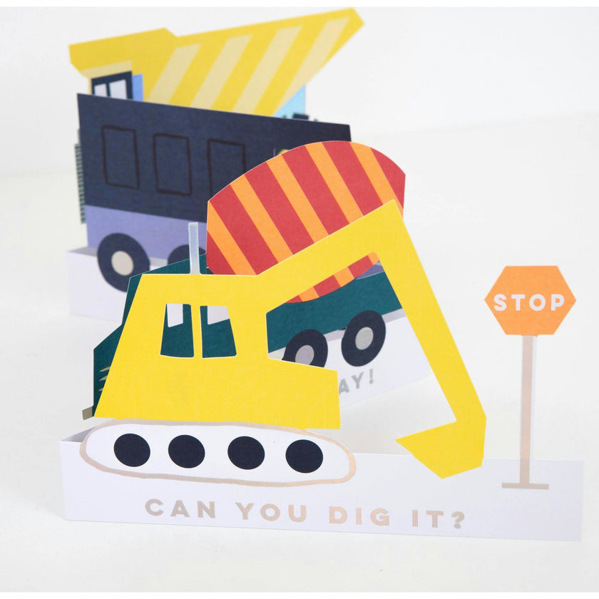 Construction Concertina Card