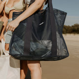 Beach Hauler™ - Mini Mesh Beach Bag – Deep Sea