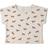 Organic Drop Shoulder Tee & Shorts Set - Horses