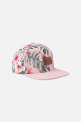 Cap Pink Hibiscus Print