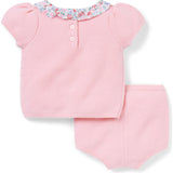 Baby Floral Collar Matching Set