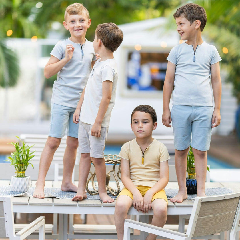 Horizontal Striped Boy Shorts