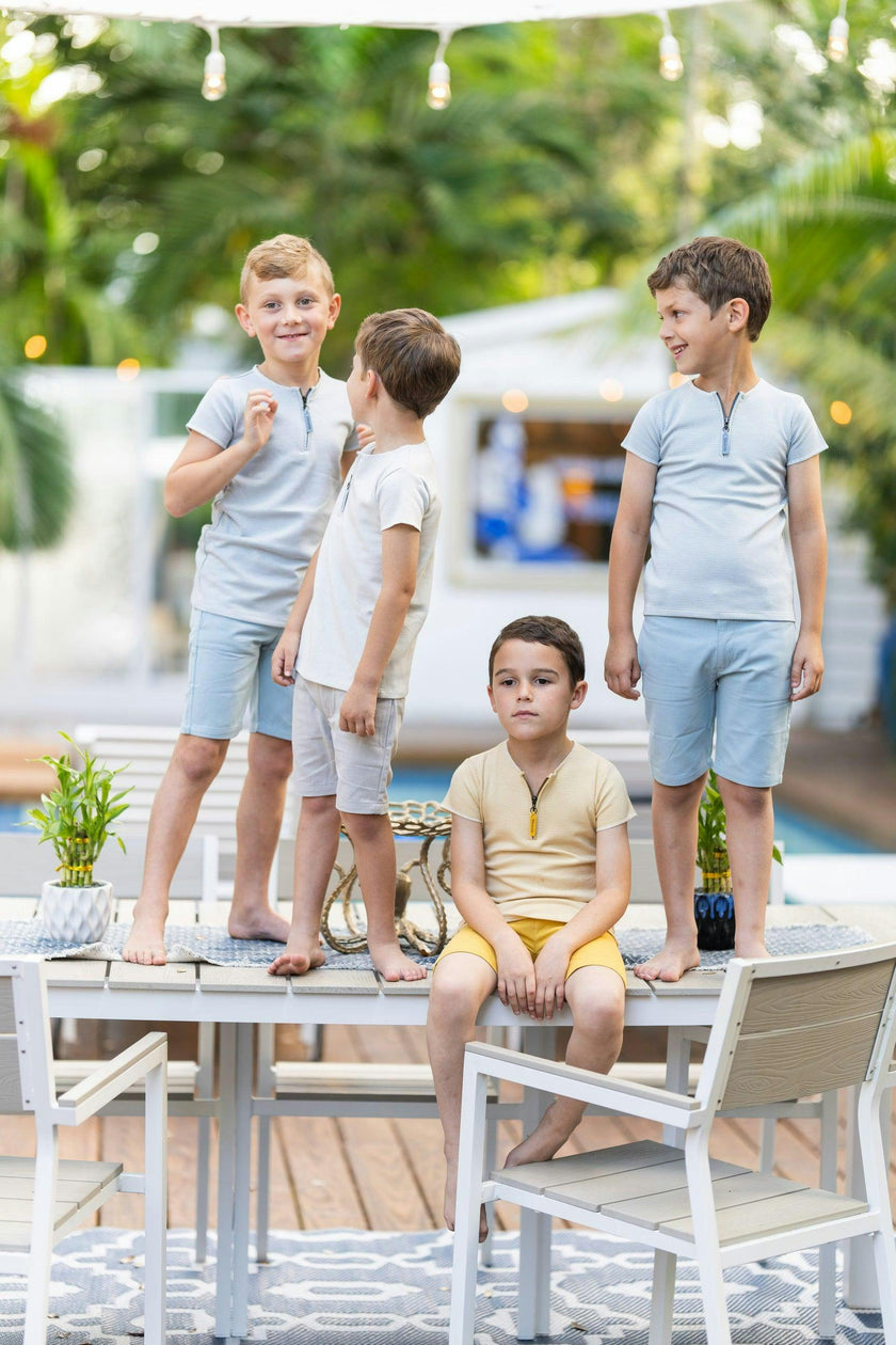 Horizontal Striped Boy Shorts