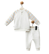 Multicolor Zigzag Sweat Set