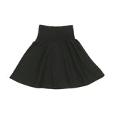 Girls Terry Ribbed Wide High Waist A-Line Short Skirt
