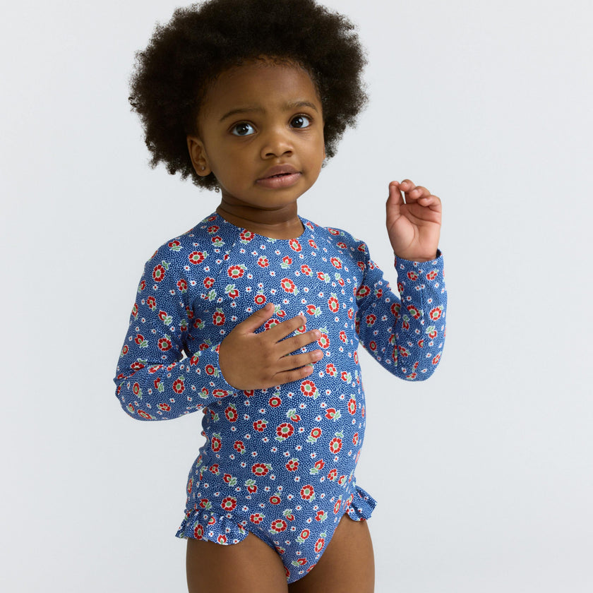 girls chatham floral rashguard one piece