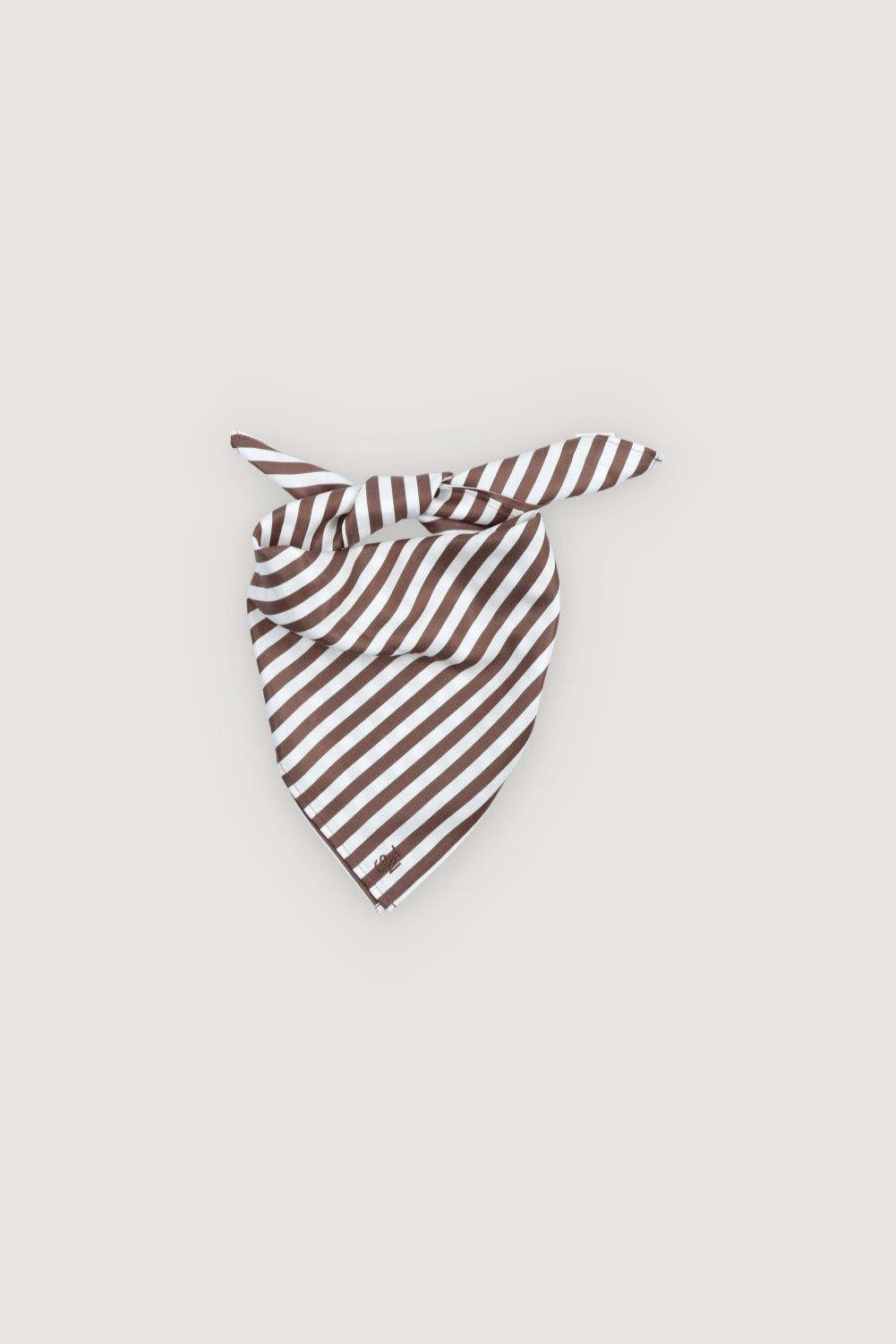 Anika Woman Neck Scarf Roast Stripes