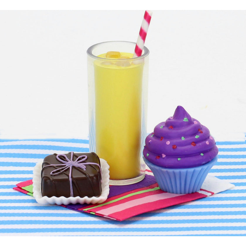 18" Doll Cupcake & Petit Four Set + Fresh Lemonade Set