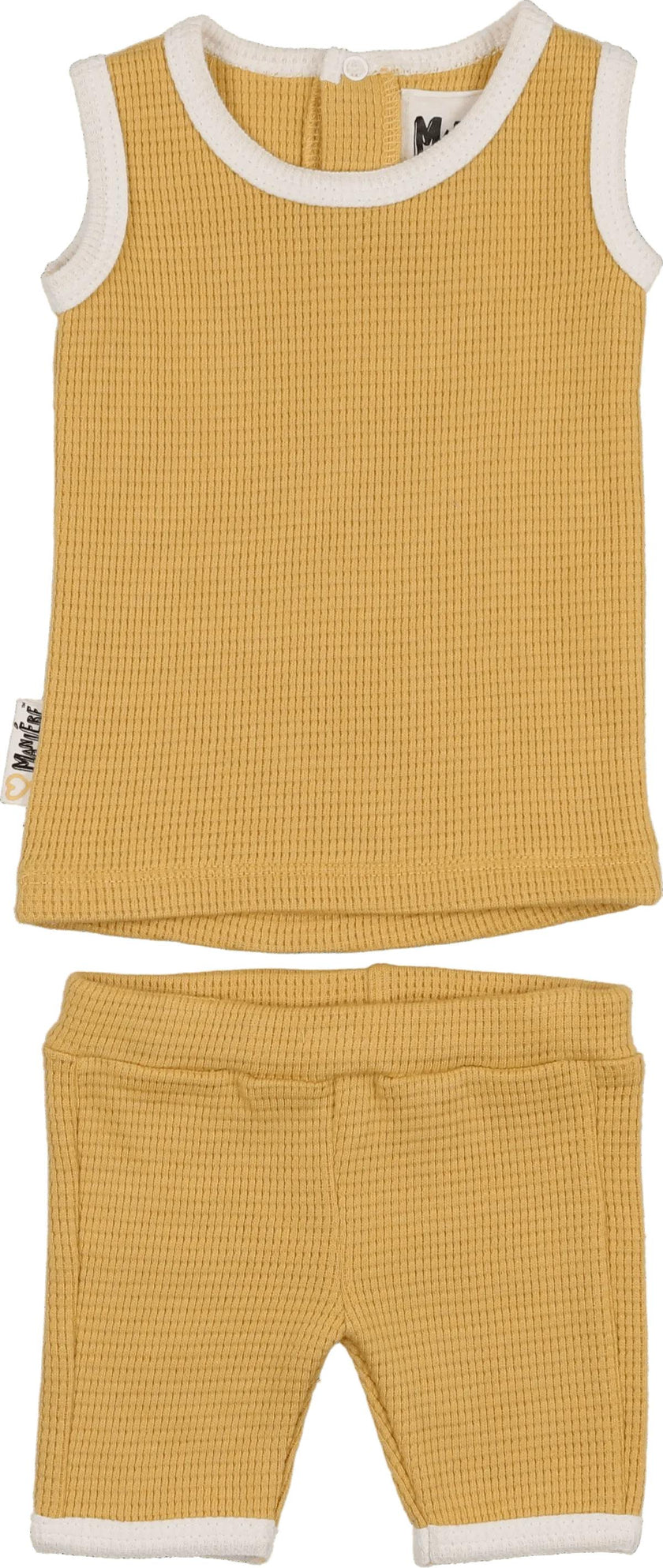 Waffle Knit Tank Set