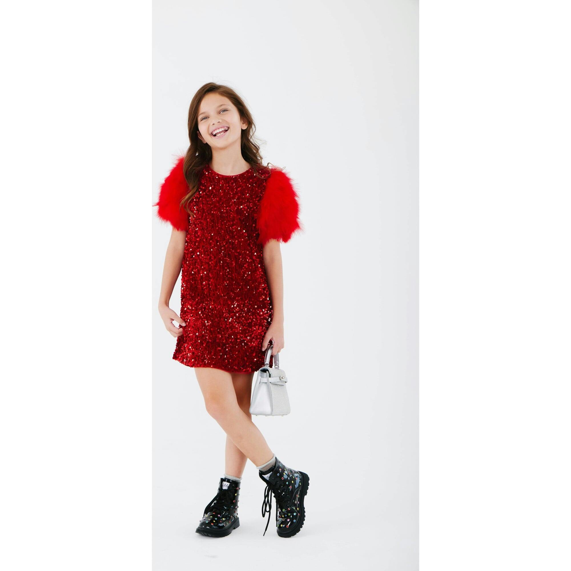 Ruby Feather Dress