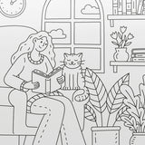 Art Maker: Cololoring Kit - Library Cats