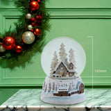 Kurt Adler 120MM Musical Snowy House Water Globe