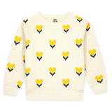 BONTON Smile Sweatshirt - Coeur Flower