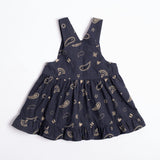 Overall Dress in Midnight Bandana