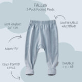 FALLON 3-Pack Footed Pants