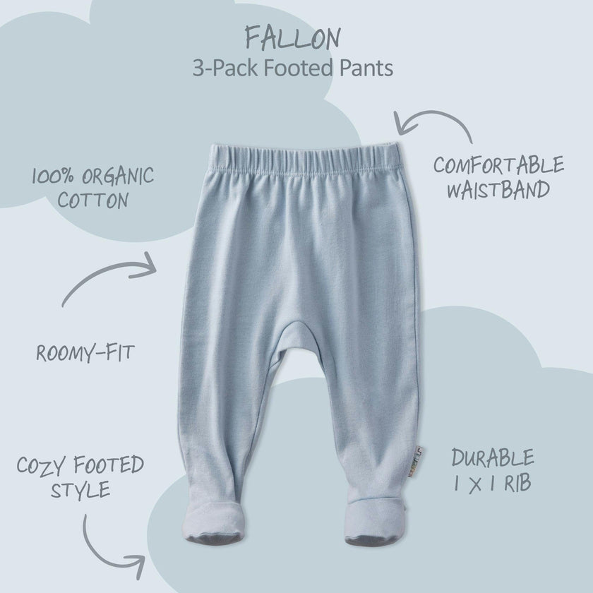 FALLON 3-Pack Footed Pants