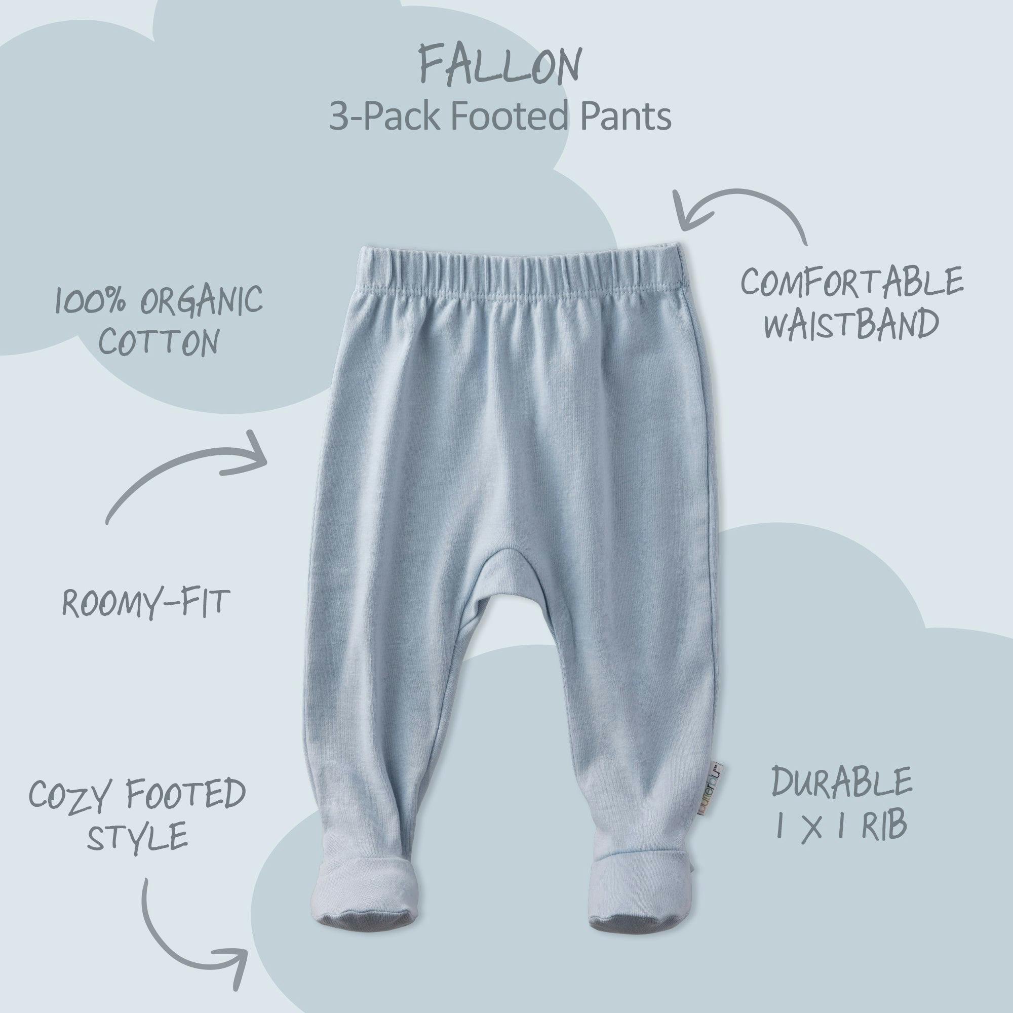 FALLON 3-Pack Footed Pants
