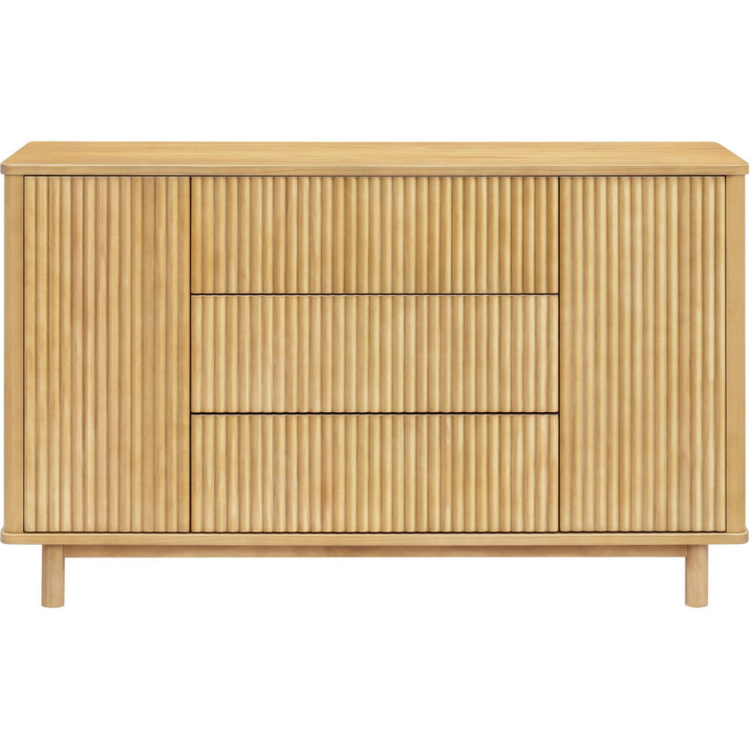 Pogo Tambour Assembled Dresser in Honey