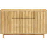 Pogo Tambour Assembled Dresser in Honey