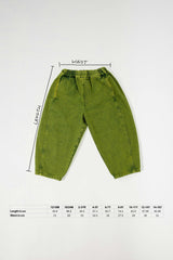 Kids Manu Embroidered Denim Barrel Jeans