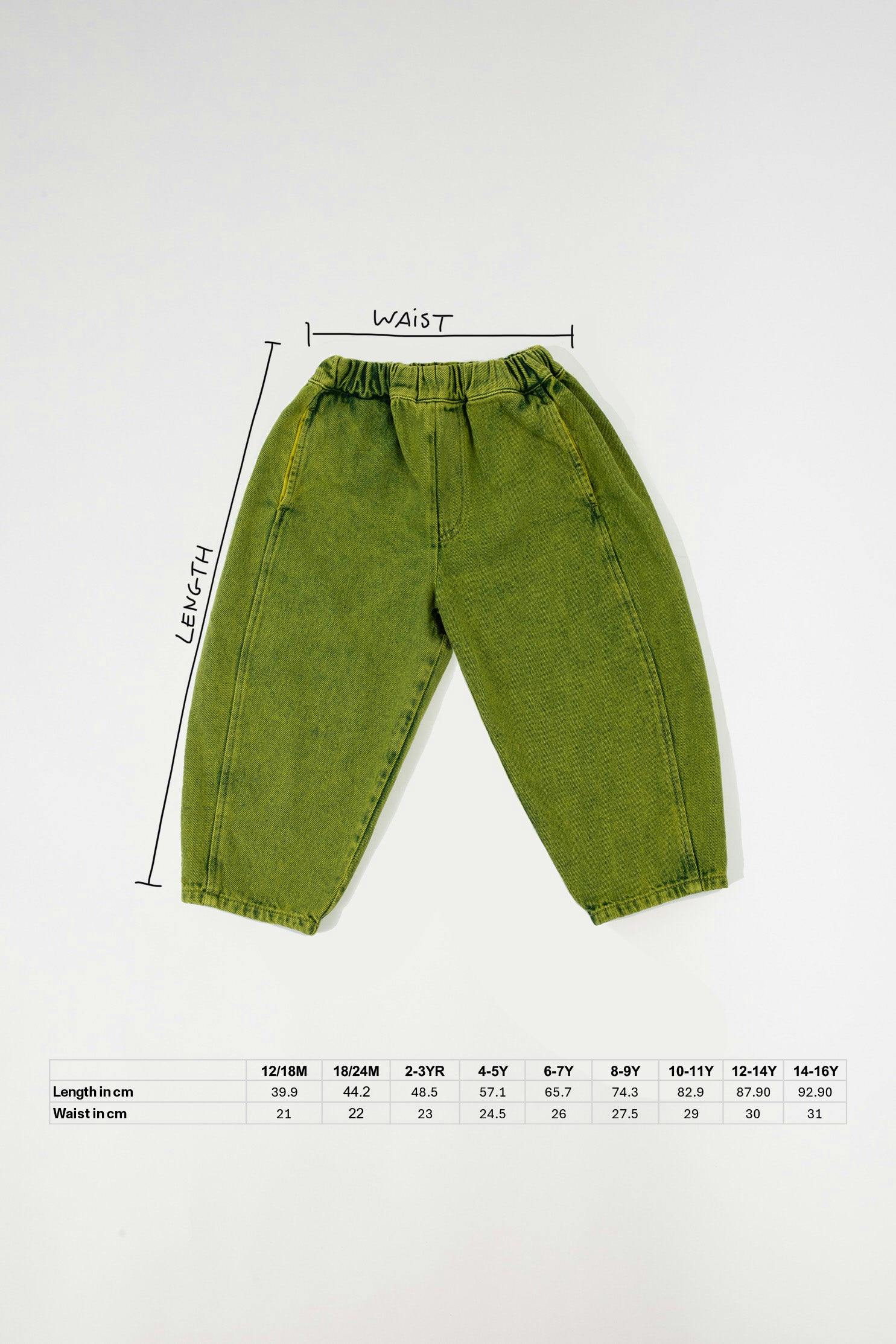 Kids Manu Embroidered Denim Barrel Jeans