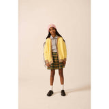 Collared Classroom Cardigan in Mixed Yarn, Yellow