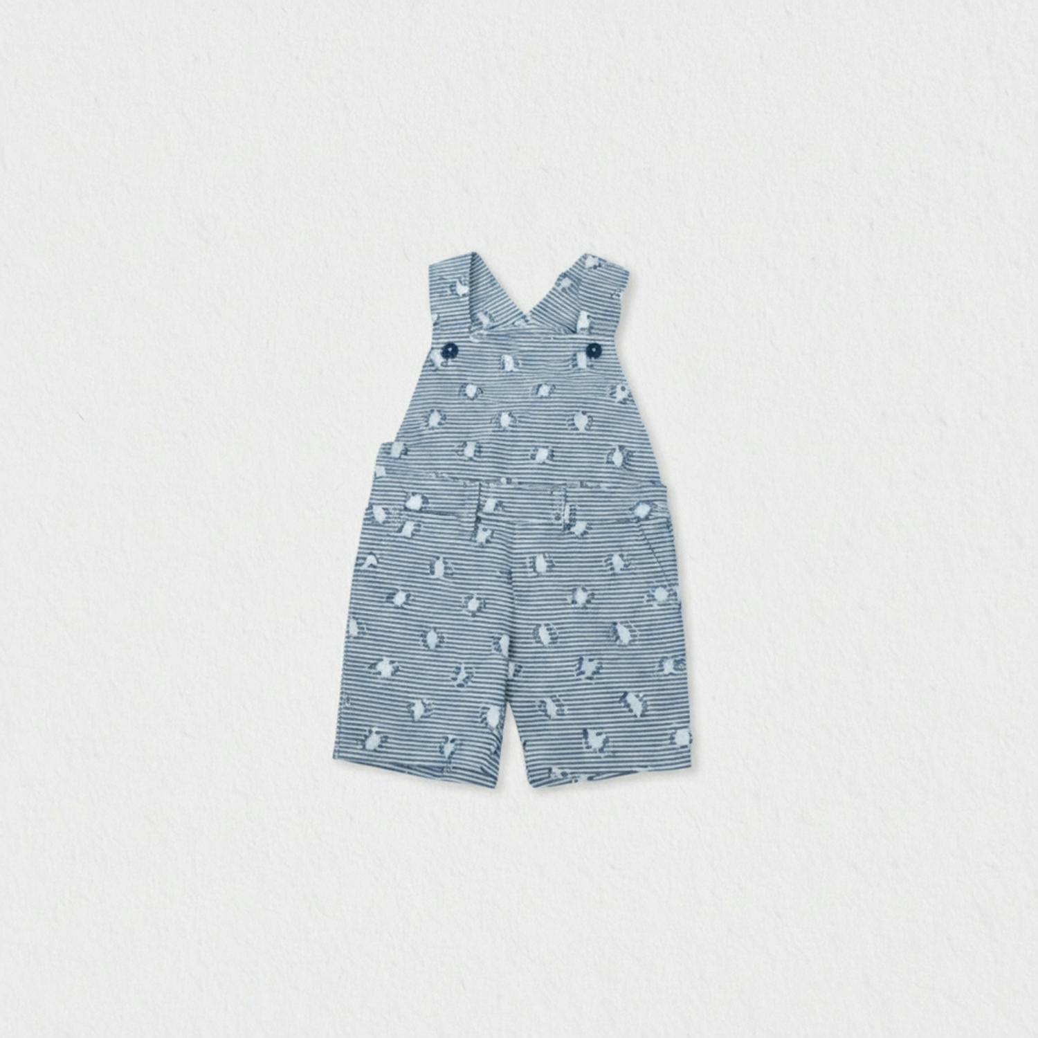 Benjamin Baby Dungaree, Navy Blue Square