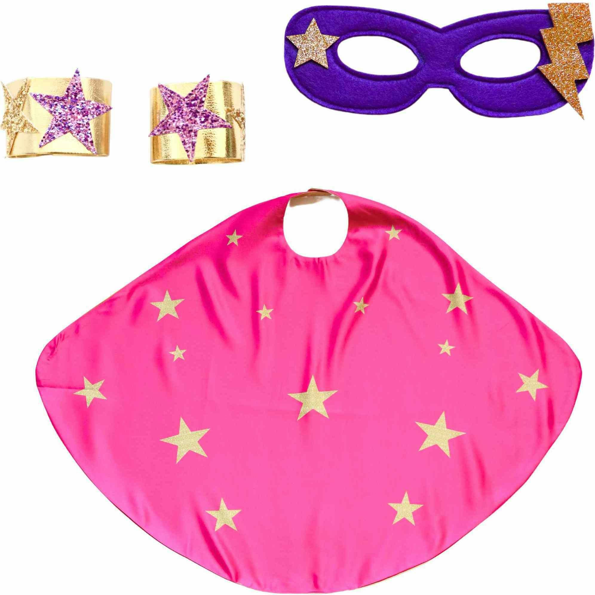 Superhero Star Power Cape Set, Pink