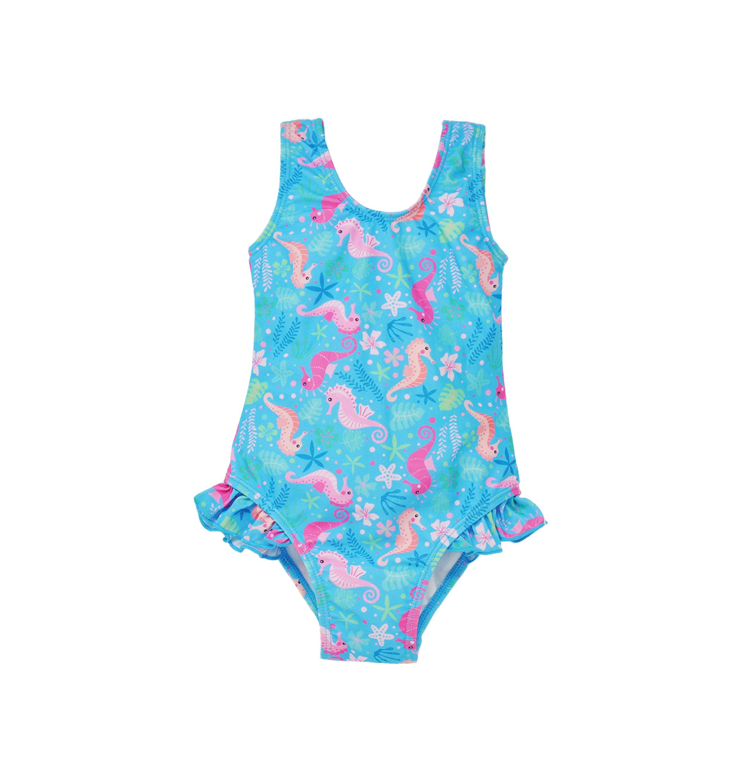 UPF 50+ Delaney Hip Ruffle Swimsuit