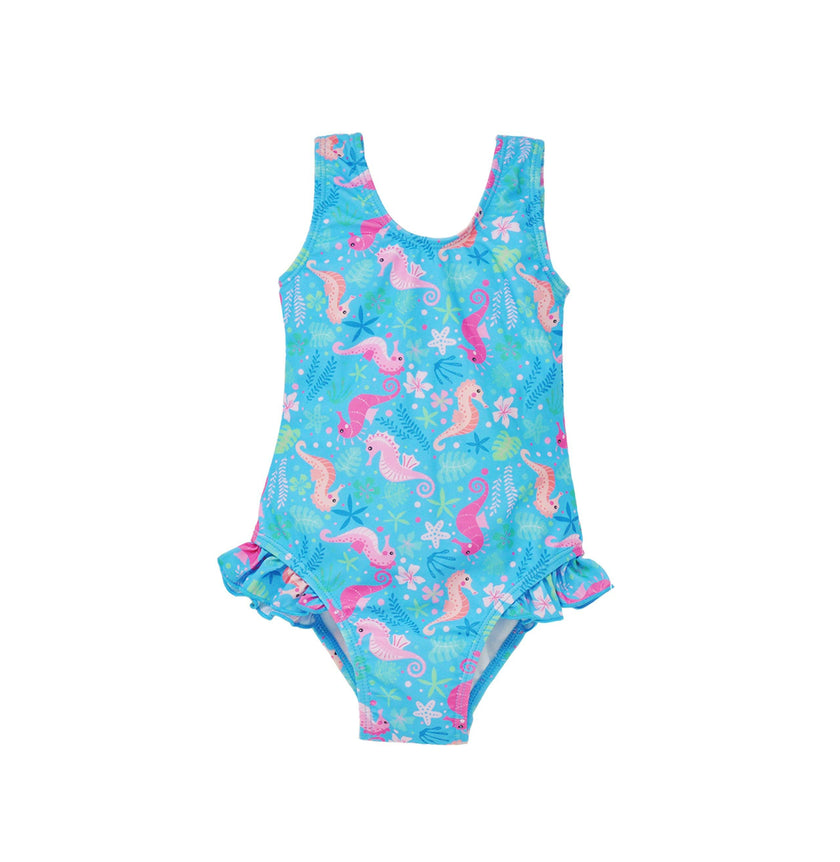 UPF 50+ Delaney Hip Ruffle Swimsuit