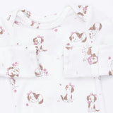 Explorer Puppy Pink - Knotted Gown and Knot Headband
