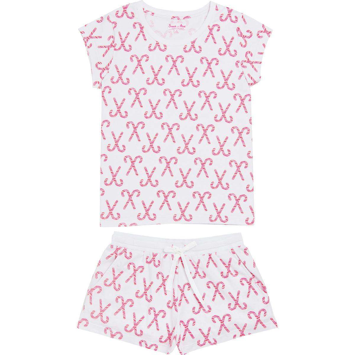 Women's Candy Cane Shirt & Boxer Set