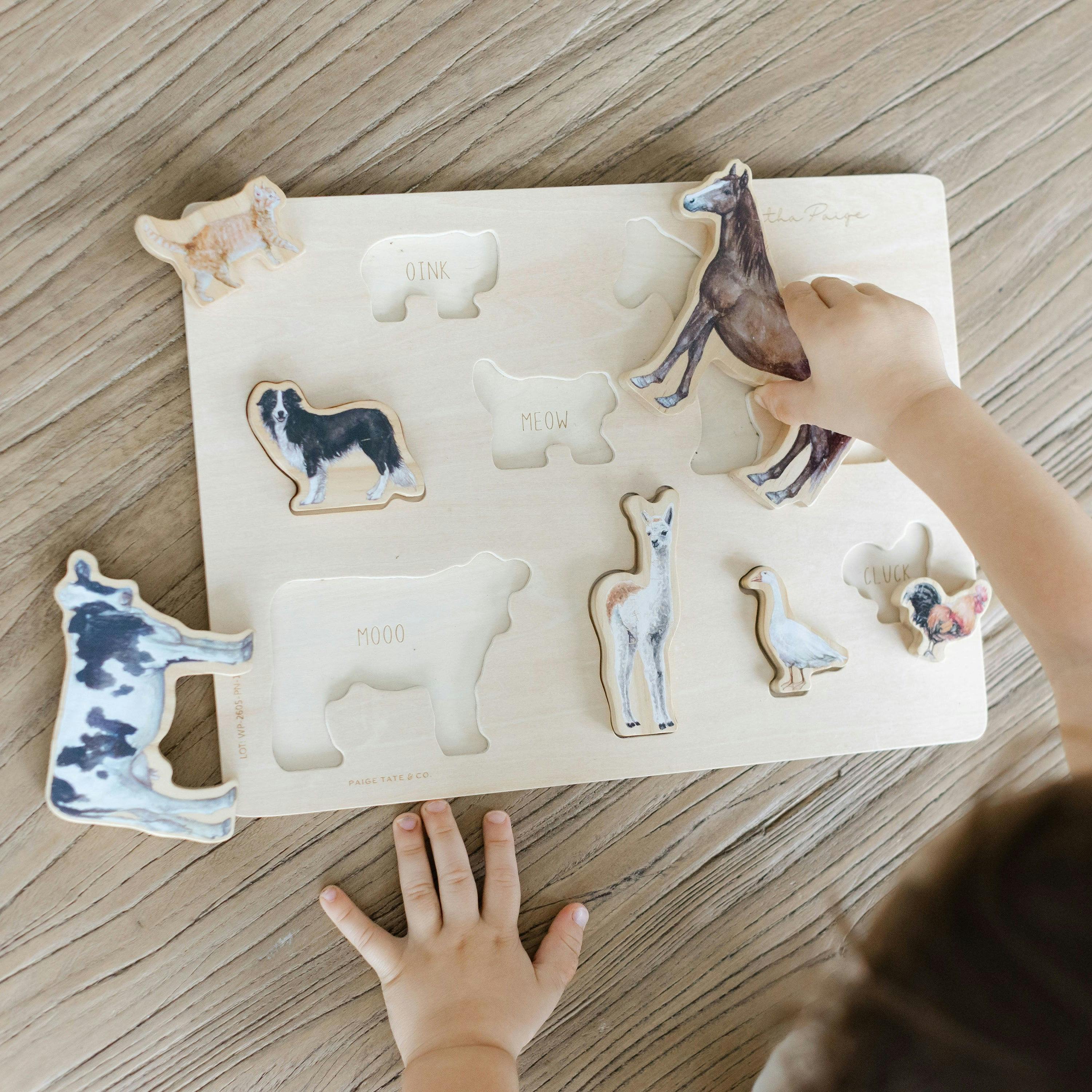 Farm Animals Chunky Wooden Puzzle