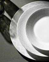 ZIG ZAG WHITE Set 2 Pcs. Dinner Plate - Ø 27,5 Cm