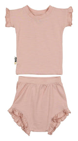 Frilled Sleeve Short Set