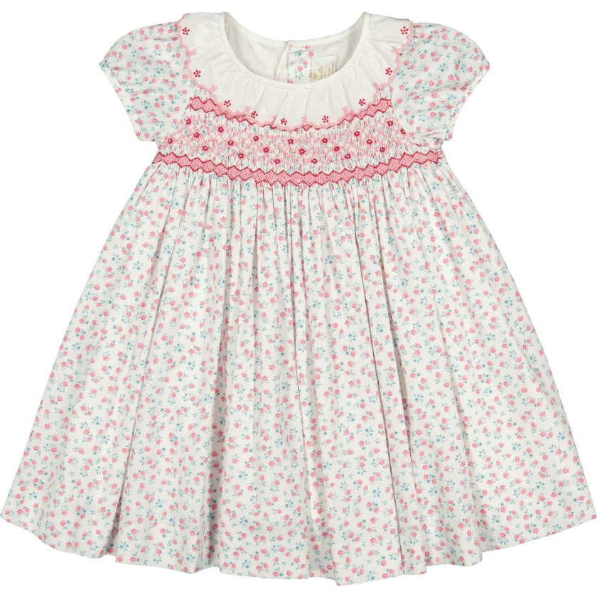 Isadora Pink Floral Empire Dress