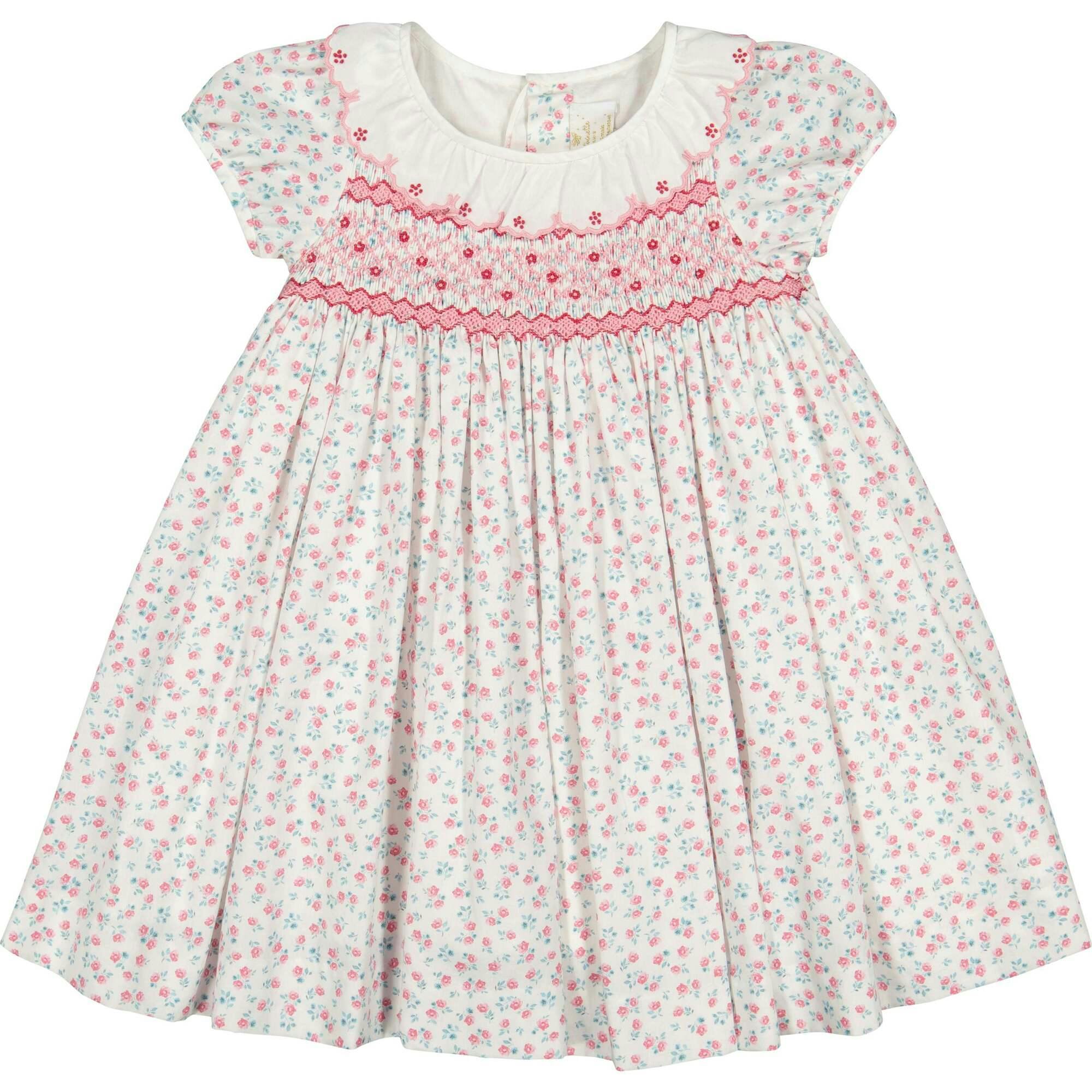 Isadora Pink Floral Empire Dress