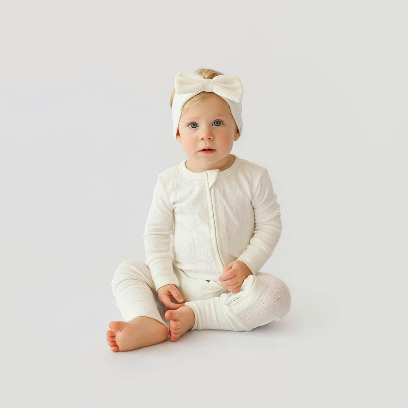 Coconut Pointelle Convertible One Piece