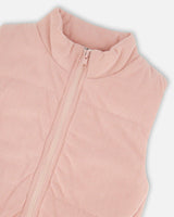 Corduroy Puffy Sleeveless Vest