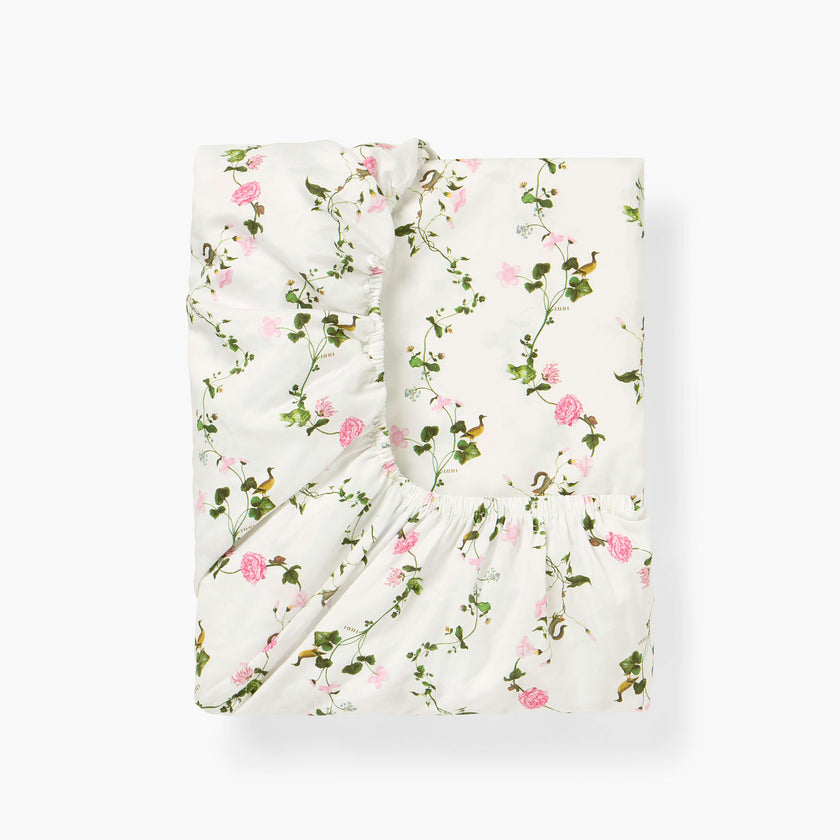 The Crib Sheet - Pink Pond Floral