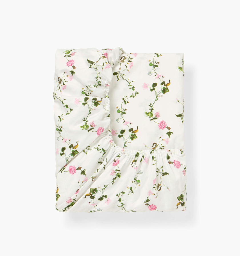 The Crib Sheet - Pink Pond Floral
