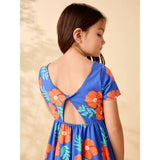 Twist Back Ballet Dress, Rock Rose