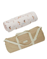 BLOOMERE  Nap Mat Set (Dreamy Animal Beige Bag)