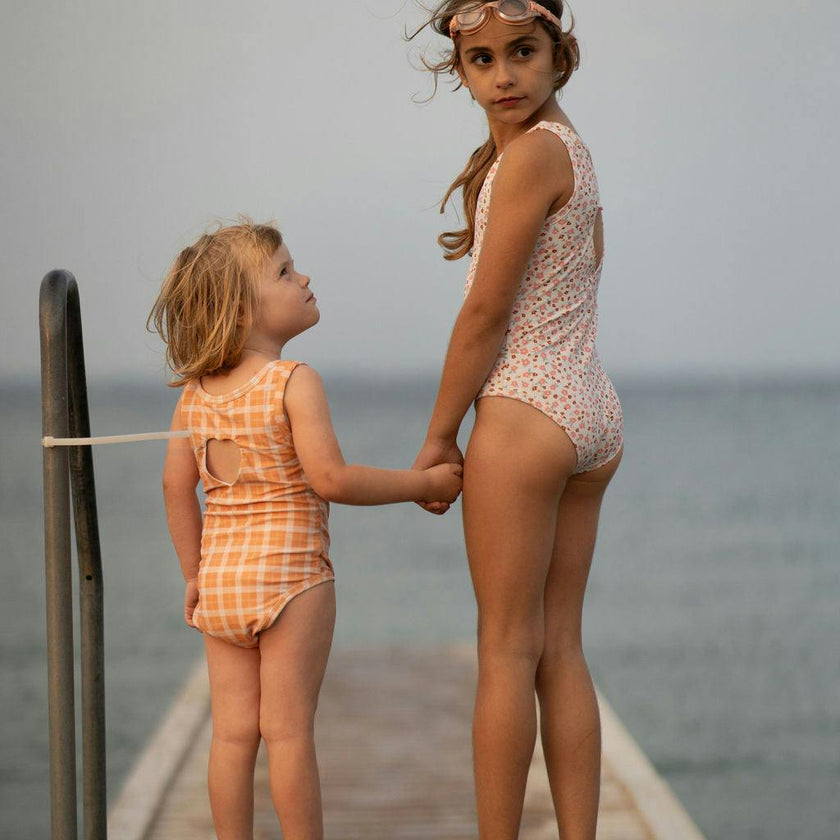 Sweetheart 1 Piece Swimsuit | UPF + Recycled - Sunset Meadow