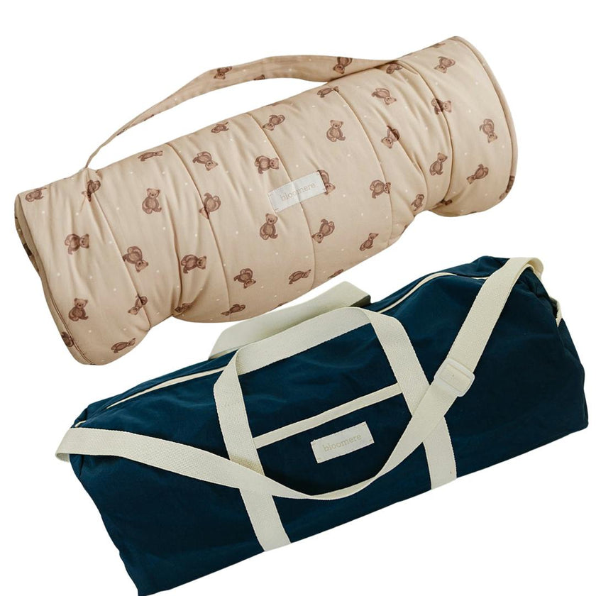 BLOOMERE  Nap Mat Set (Teddy Navy Bag)