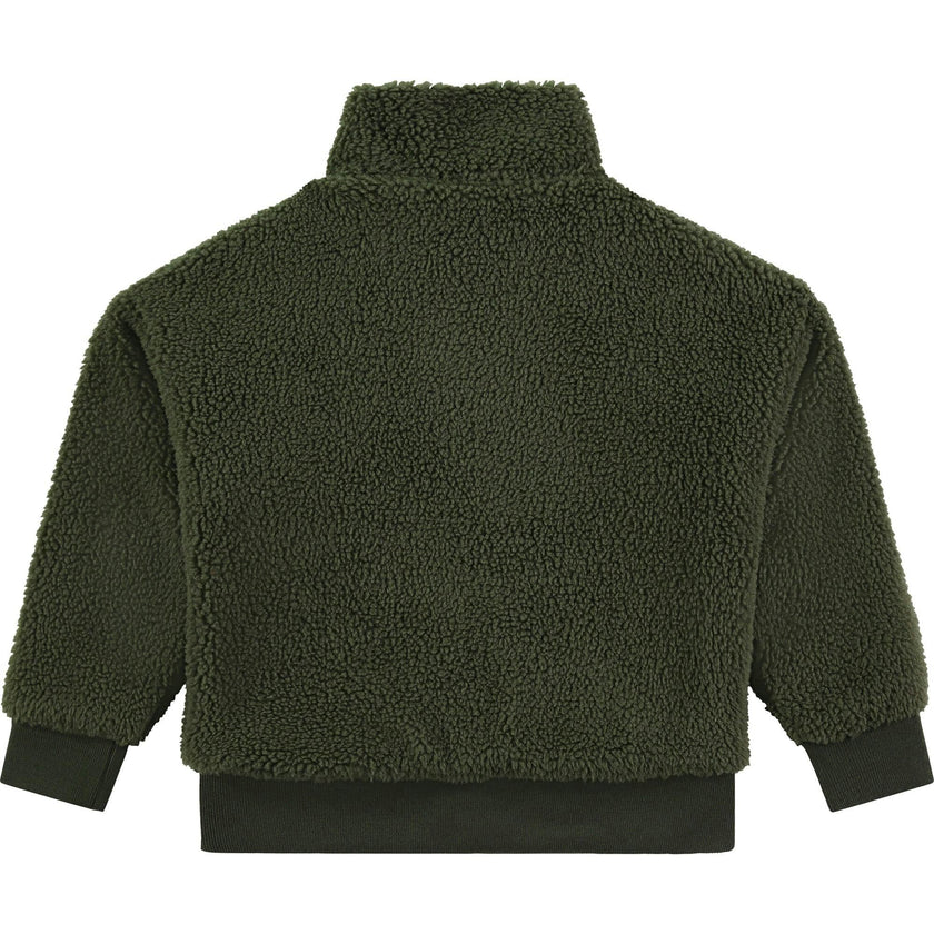 Fuzz Sherpa Quarter-Zipped Pull-Over Sweater
