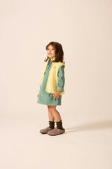 Polar Fleece Vest in Pale Yellow